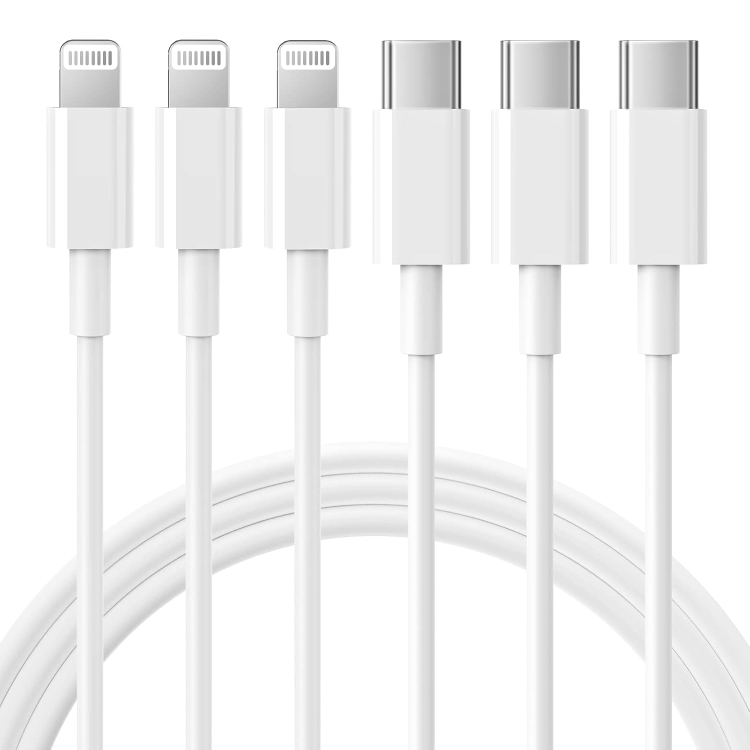 Type-C to Lightning Cable 1m (TPE) – Pack of 10, Durable & Fast Charging Type-C to Lightning Cable 1m (TPE) – Pack of 10, Durable & Fast Charging